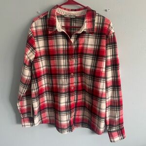 Red and Black Plaid ladies shirt